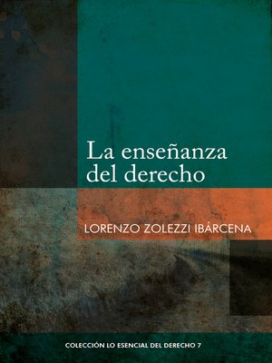cover image of La enseñanza del derecho